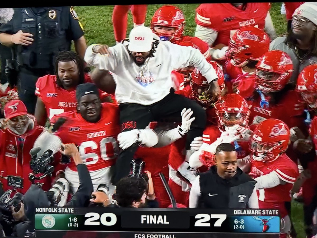 HBCU Gameday (@hbcugameday) on Twitter photo Delaware State has now tripled its win totals from the 2023 and 2024 seasons under rookie head coach <a href="/DeSeanJackson10/">Desean Jackson</a> Delaware State has now tripled its win totals from the 2023 and 2024 seasons under rookie head coach <a href="/DeSeanJackson10/">Desean Jackson</a>