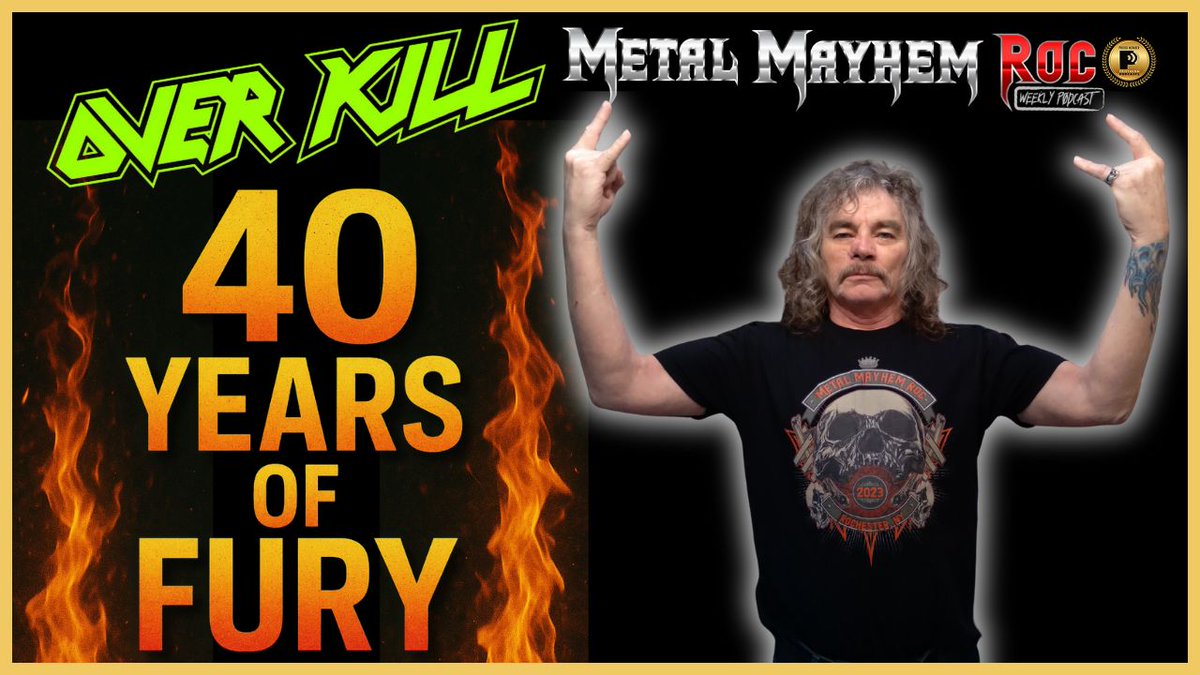 🔥 Overkill’s debut Feel The Fire turns 40! 🔥
Bobby Blitz &amp; producer Carl Canedy (The Rods) reunite to revisit the thrash that started it all!
🎥 youtu.be/QNrHMbp-zX4