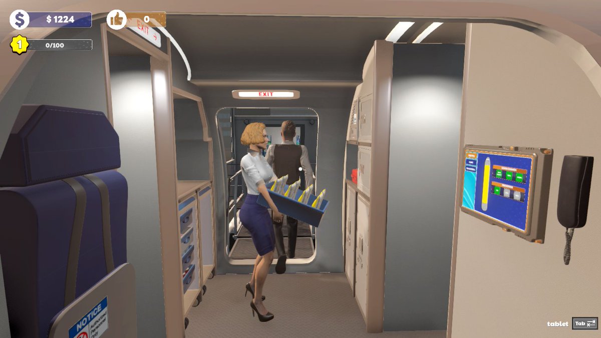 Cabin Crew Life Simulator ✈ AVAILABLE ON STEAM tweet media