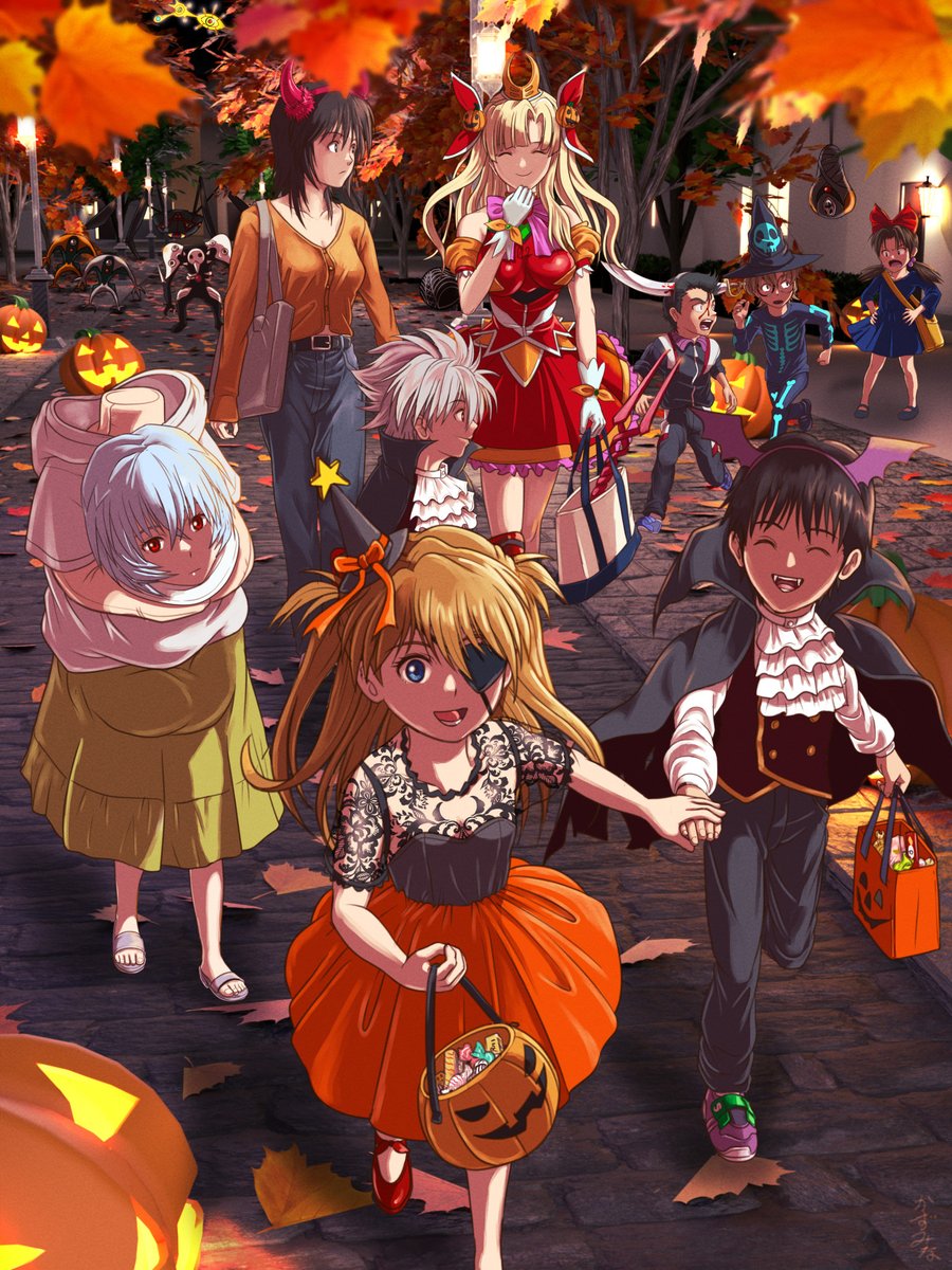 🎃ハッピーハロウィーン🎃
去年のイラストの再掲載。

 #HappyHalloween 
#エヴァンゲリオン