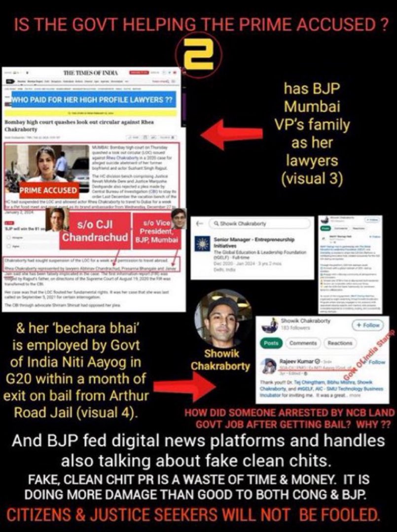 Miamilo2014's tweet image. Citizens, justice seekers won’t be fooled. 
#ArrestRheaChakraborty #ArrestSandeepSingh have been and shall continue to trendAnd haunt. 
Why CBI is trying to sneak in closure is crystal clear. And why the Supreme Court is quiet. But truth shall win. 
#JusticeForSushantSinghRajput