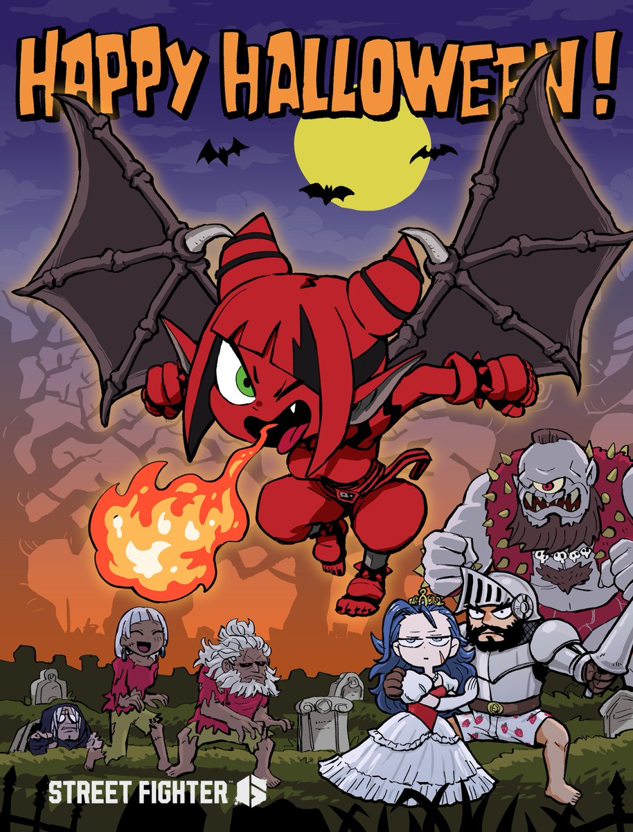 ＼🎃해피 할로윈👻／

사탕🍭을 주지 않으면 장난칠 거야!🦇🔥

#StreetFighter6 #스트리트파이터6 
#Halloween