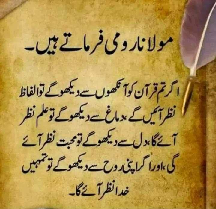 مولانا رومی فرماتے ہیں