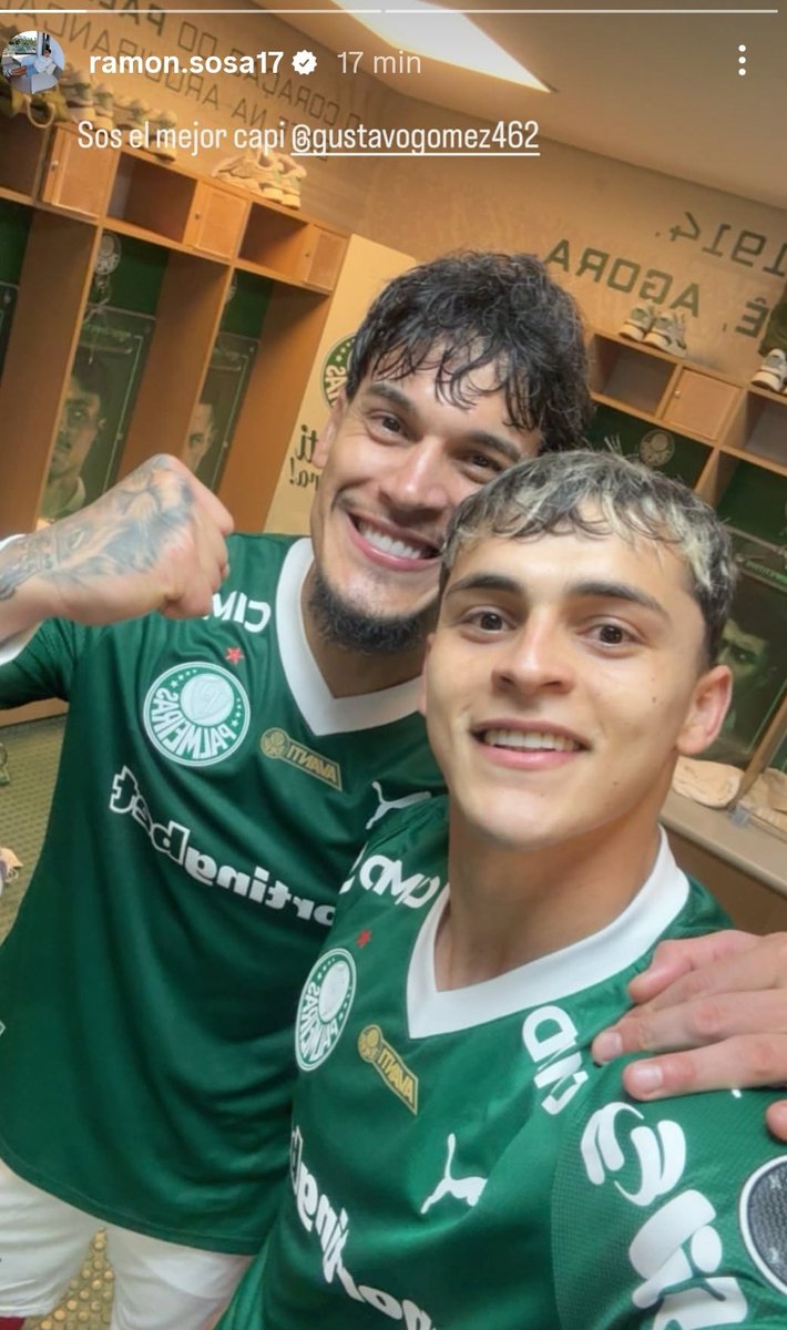 Ramón Sosa y su historia de IG con Gustavo Gómez 🤩👏

Ambos jugarán la final de la #CopaLibertadores con #Palmeiras ante #Flamengo en Lima.