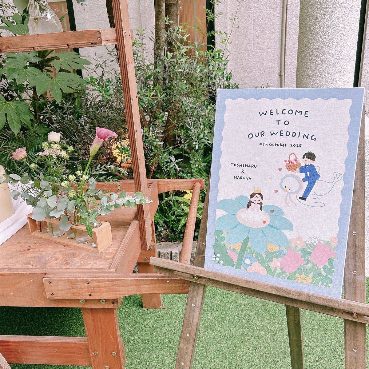 弟の結婚式でイラストをたくさん描かせてもらいました…！
そしてかわいすぎる妹ができました（ だいすき ♡ ）
ずっとしあわせでいてね 💐