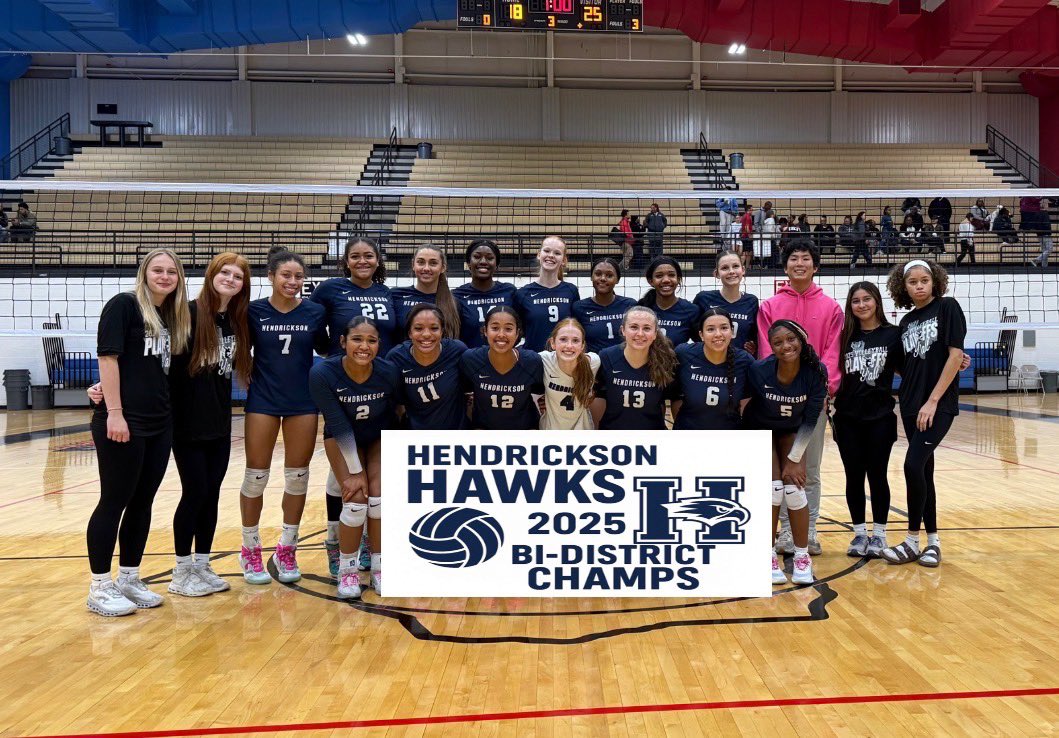 HAWKS SWEEP McCALLUM 🧹💙

Total team effort and playoff energy from start to finish! Hendrickson moves on! 🦅🔥

25-23
25-21
25-18

#HawkNation #PlayoffBound #WeFlyTogether #GoHawks #TXHSVolleyball