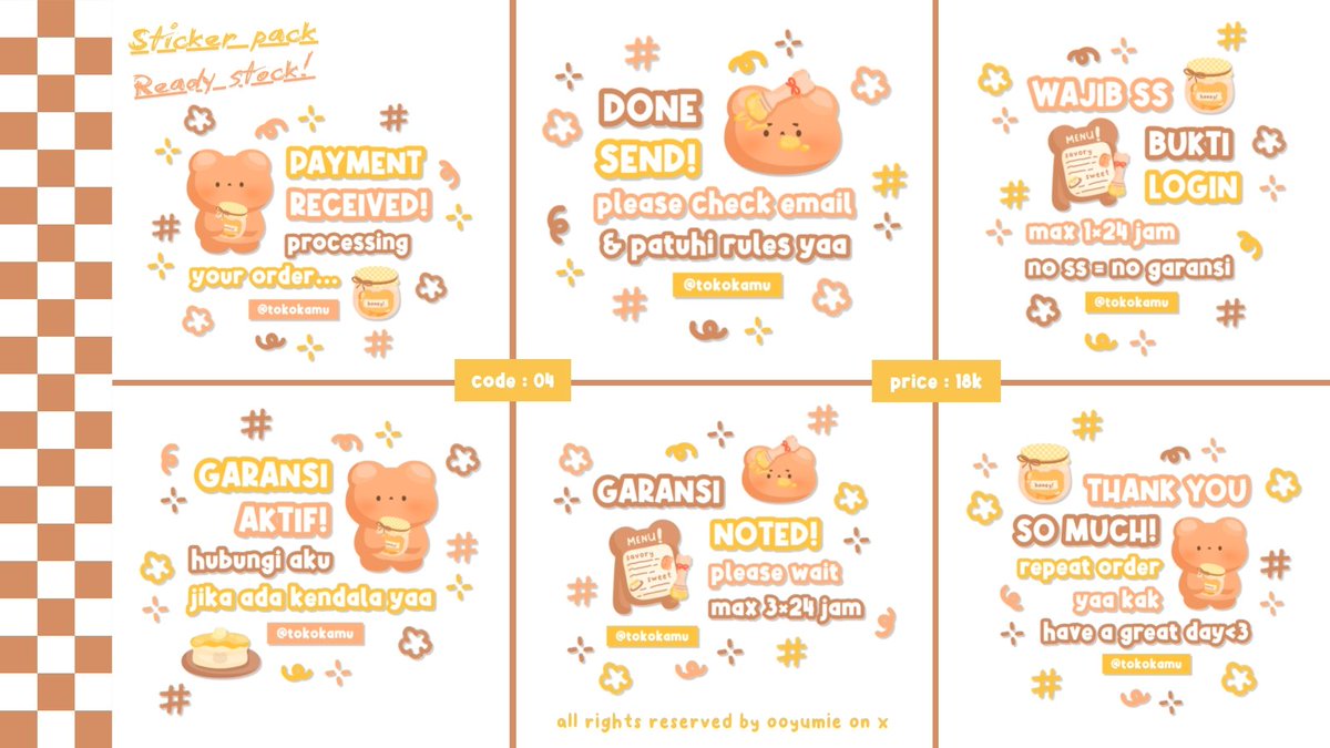 ooyumie's tweet image. help rt please... thanks a bunch : 🌟 ! 

halooo, aku mau FLASHSALE all sticker pack ini menjadi 1Ok/pack sajaaa. bisaa diretext yaps, lesgooo cek alt for more and ketuk dm qu jika berminat iaa : 🌷 ! 

[ scroll down ]
#zonauang