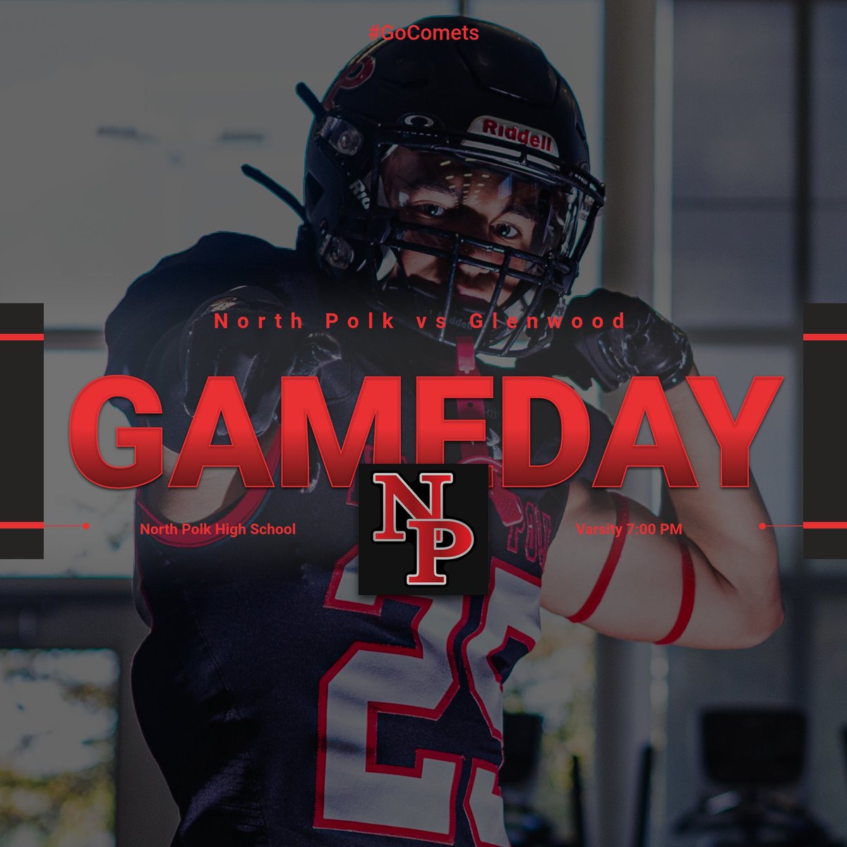 North Polk Football is back at home!
1st Round of the Class 4A Football Playoffs! #GoComets