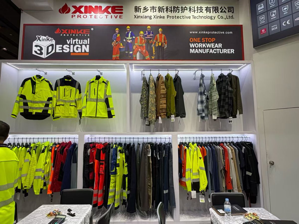 XinxiangXinke's tweet image. Xinke Protective at the China Import and Export Fair 2025!✨

Our team is ready to introduce you to our latest products.
📅 Date: Oct.31st-Nov. 4th,2025
📍 Location: NO.382, Yuejiang Zhong Road, Guangzhou 510335, China
🎯 Booth Number: 1.1J35-36, 1.1K13-14
#FRClothing
