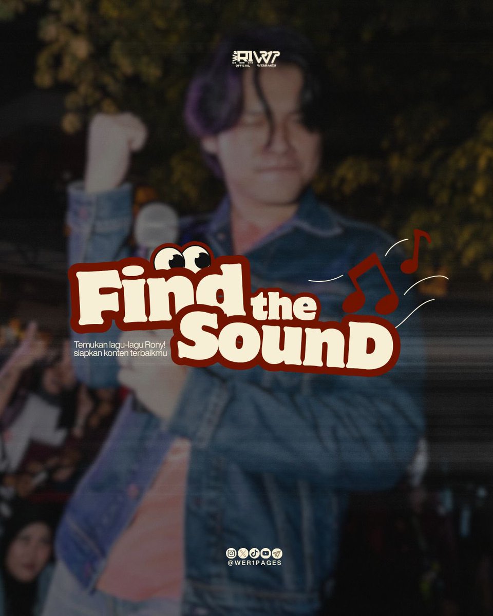 wer1pages's tweet photo. Find The Sound π
Setiap huruf menyimpan kenangan, setiap kata menyimpan lagu πΆ
Dimana mereka? Bisakah kamu temukan beberapa judul lagu Rony Parulian di sini?
Jawab di komen & tag temanmu untuk ikutan β dan, langsung ngonten pake soundnya, ya! β¨
#RonyParulian https://t.co/6HSYgtNptl