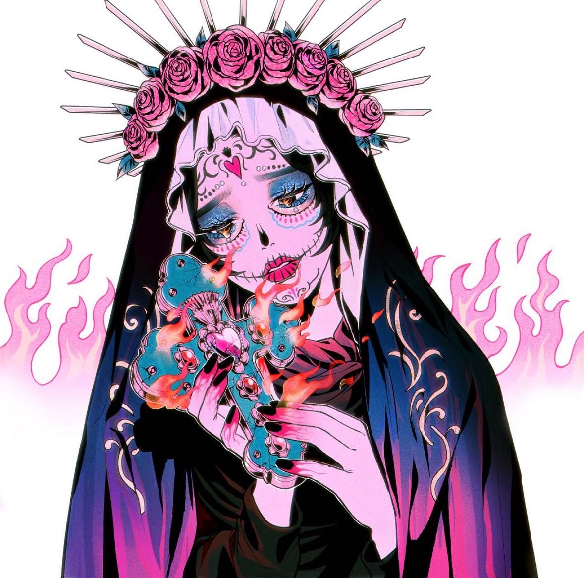 万年喪服　イラスト　キャンバス 万年喪服 作品集＿乙女の楽園 | galerie_lemonde