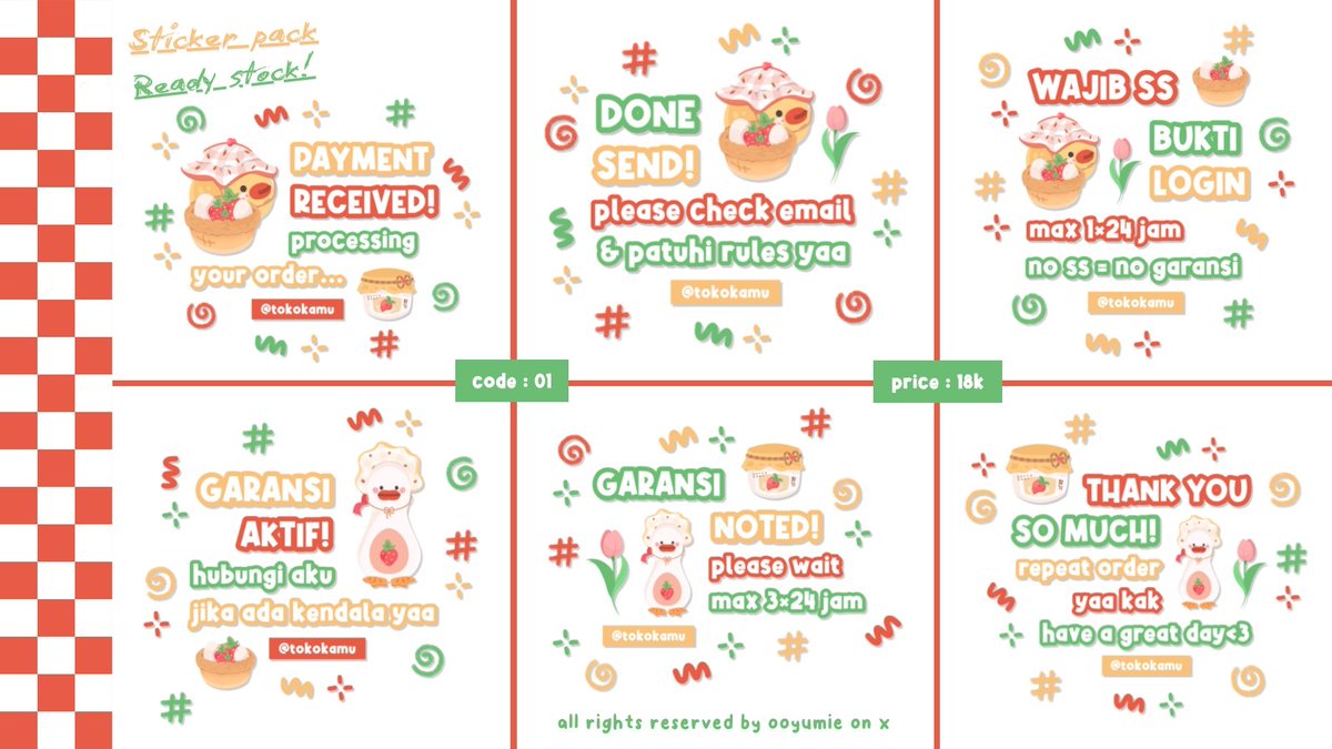 ooyumie's tweet image. help rt please... thanks a bunch : 🌟 ! 

halooo, aku mau FLASHSALE all sticker pack ini menjadi 1Ok/pack sajaaa. bisaa diretext yaps, lesgooo cek alt for more and ketuk dm qu jika berminat iaa : 🌷 ! 

[ scroll down ]
#zonauang