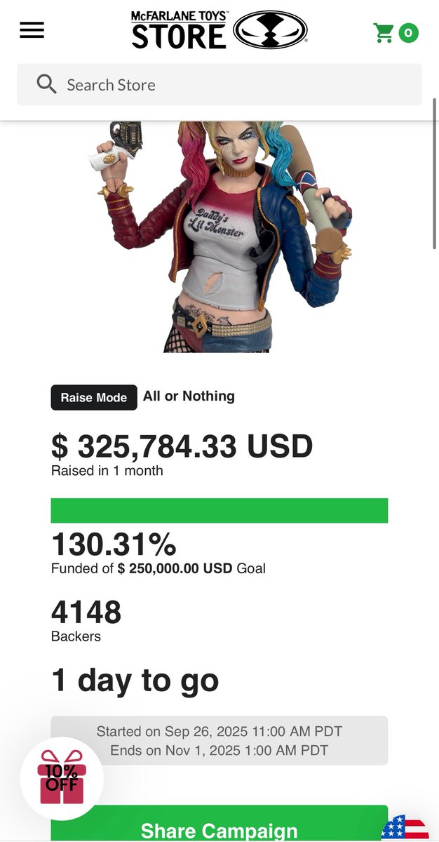 Due to high demand They pushed it back again!!!! Now you have till Nov 1st ! Hopefully this has them incentivized to do the ZSJL Knightmare line cause having a Leto Joker I’d love a Amer Heard Mera 😜

#ReleaseTheAyerCut