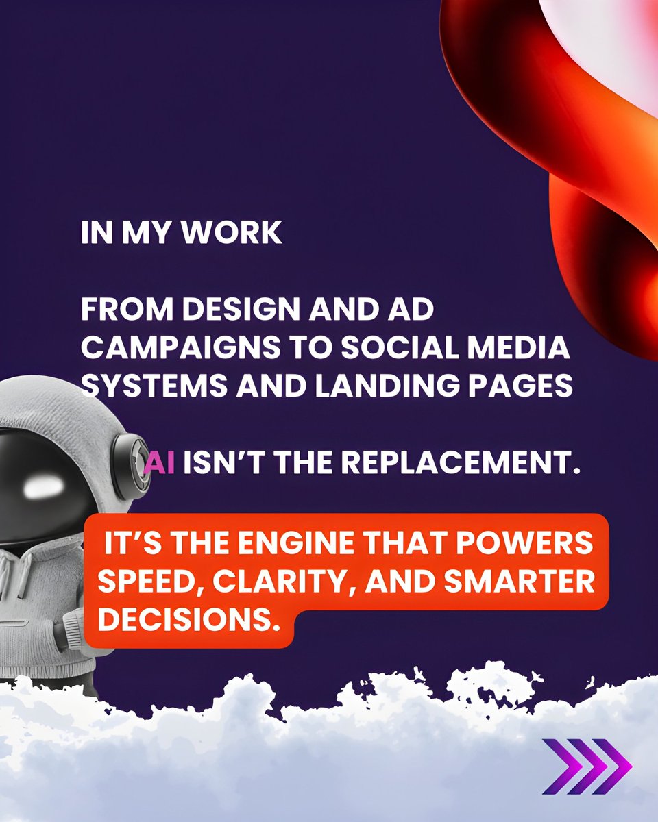 digitalCHUKWUDI's tweet image. AI Isn’t Replacing Marketers Carousel Design

I designed this carousel to prove a truth — AI isn’t replacing marketers, it’s replacing lazy systems. 
It’s not about robots vs. humans, it’s about those who know how to use it to create faster, smarter, and better. #CarouselContent