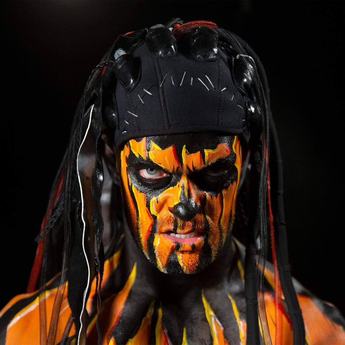 Demon Finn Bálor - Halloween '25 special mod out now for #WWE2K25, based on his unused 2017 facepaint 🎃:

- Fading facepaint
- Animated tassels
- HQ textures

Out now on my Patreon in bio for Silver &amp; Gold tiers.

#WWERaw #SmackDown #Halloween <a href="/FinnBalor/">Finn Bálor</a> #Mods