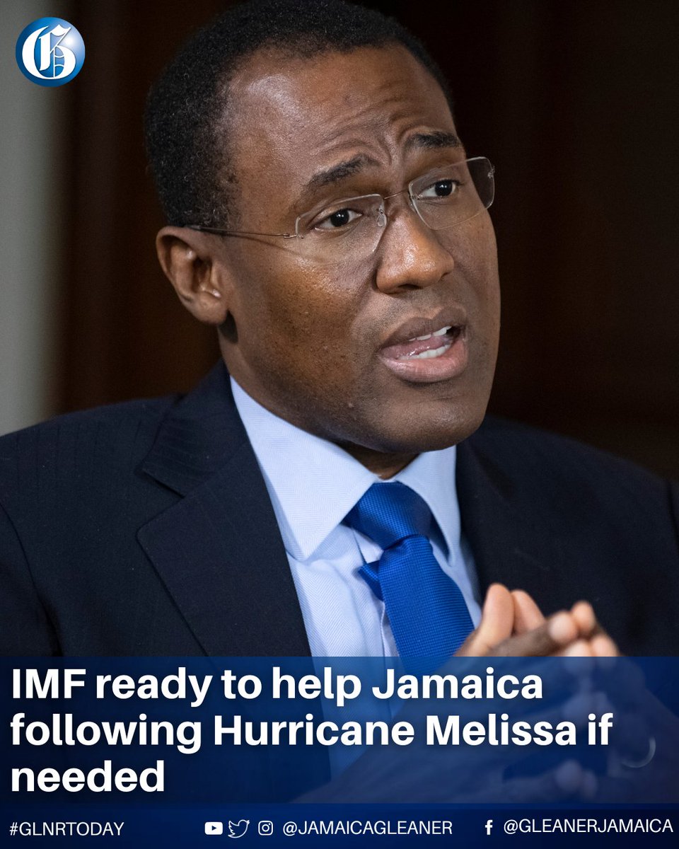 JamaicaGleaner's tweet photo. Deputy Managing Director at the International Monetary Fund and Jamaica's former Minister of Finance, Dr Nigel Clarke, says while Jamaica is well prepared, the Fund stands ready to support recovery, if needed.

Read more: https://t.co/N8CZn9x7PN https://t.co/TqFWU5D7Sl