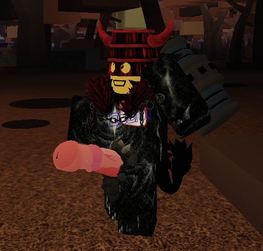 eggnogempire's tweet photo. Doombringer cock. Sorry it's kinda low quality on the first 2 pics I lowkey forgot that I could clone my character ✌️✌️✌️ #admintwt #robloxr34 #tuffness https://t.co/d41xG1JY5x