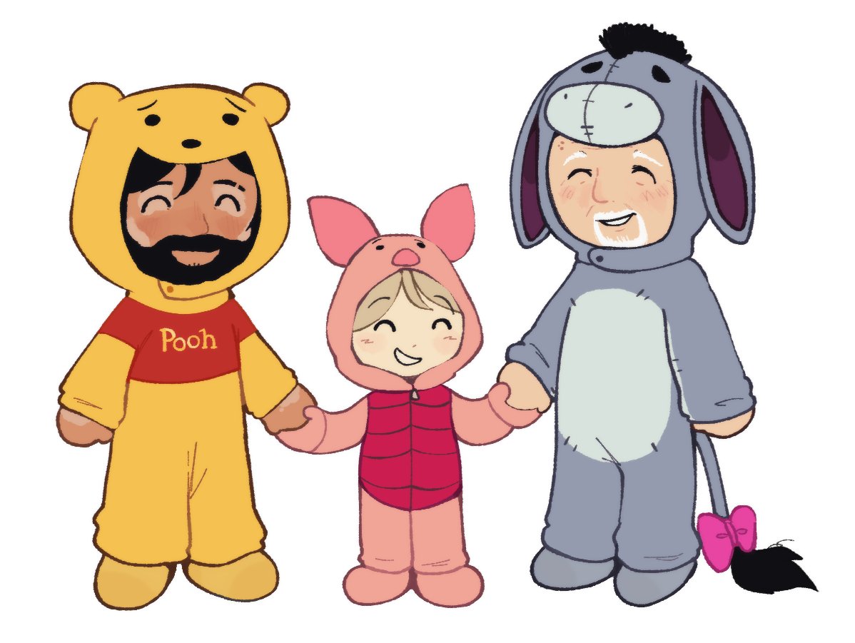 The Ehrmantraut-Rivas fam wishes you all a happy Halloween! 🎃 (c: FRIENDLING on th) #yumeship #brba