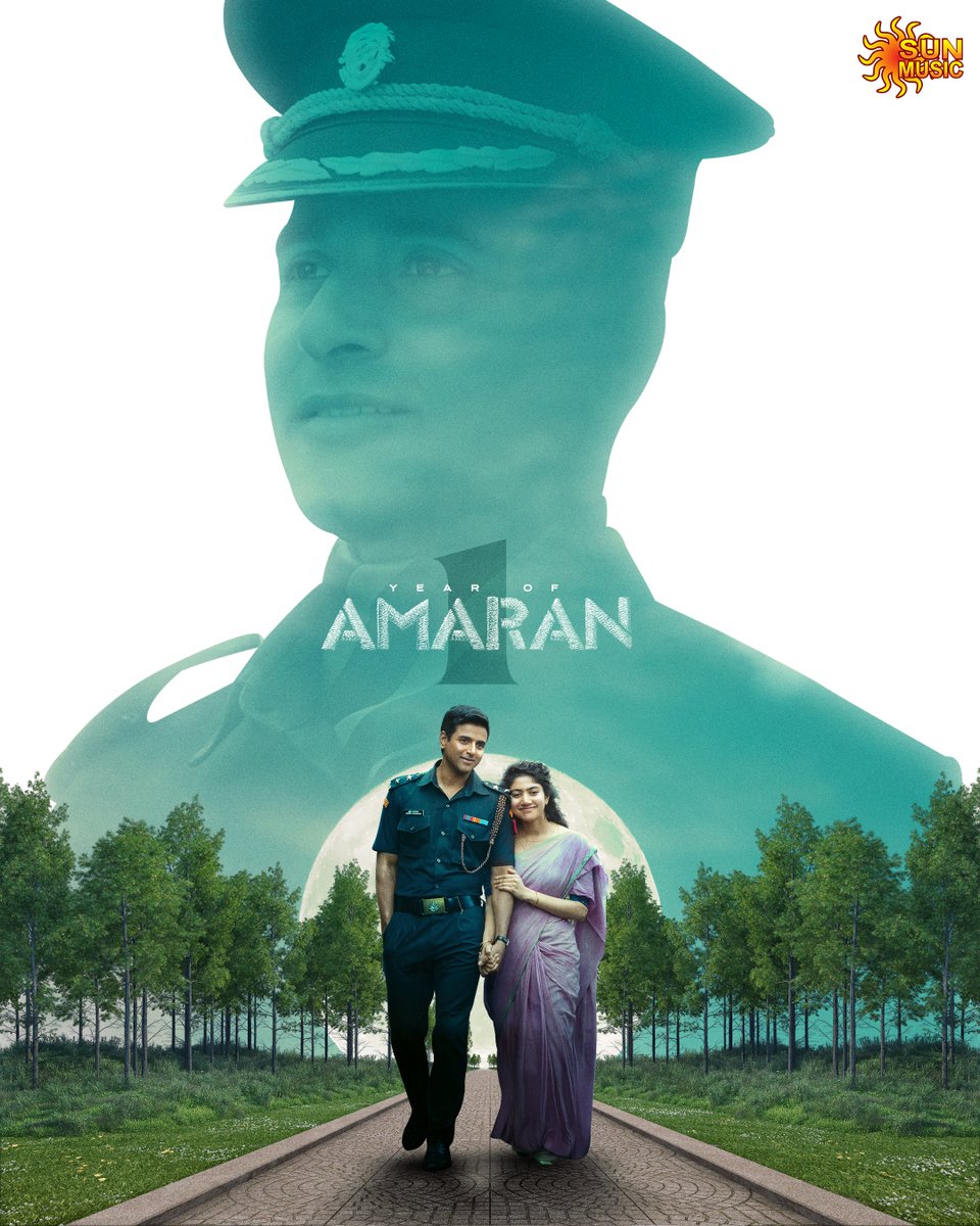 SunMusic's tweet image. Major Mukund Varadarajan❤️Indhu Rebecca Varghese!

#1YearOfAmaran

#SunMusic #HitSongs #Kollywood #Tamil #Songs #Music #NonStopHits #Amaran #OneYearOfAmaran #Sivakarthikeyan #SaiPallavi #GVPrakashKumar #RajkumarPeriasamy