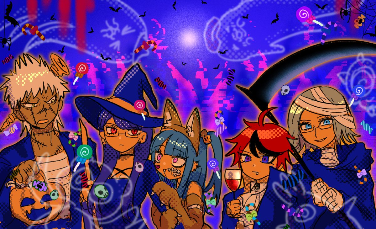 yumeyumepop7's tweet image. 初期メンでハロウィン