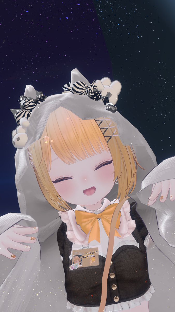 #FlavorLab_VRC
はっぴ~~~はろうぃん❕❕❕

前回、お部屋の中でだけコソコソおばけになってたよ( ᜊ ¨̮  )ᜊ

いい子にしてたらお菓子がいーっぱい食べられる日ってきいてたけど、
よいこの人間ちゃんたちはいっぱいお菓子もらえたのかな……💭
僕はよいこなので❕ハカセたちからいっぱいもらったよ❕