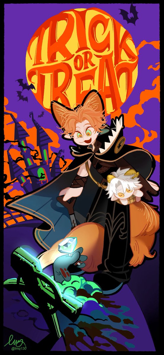 lmq130's tweet photo. Happy Halloween😋🧡
#oc https://t.co/ArNmwaufaO
