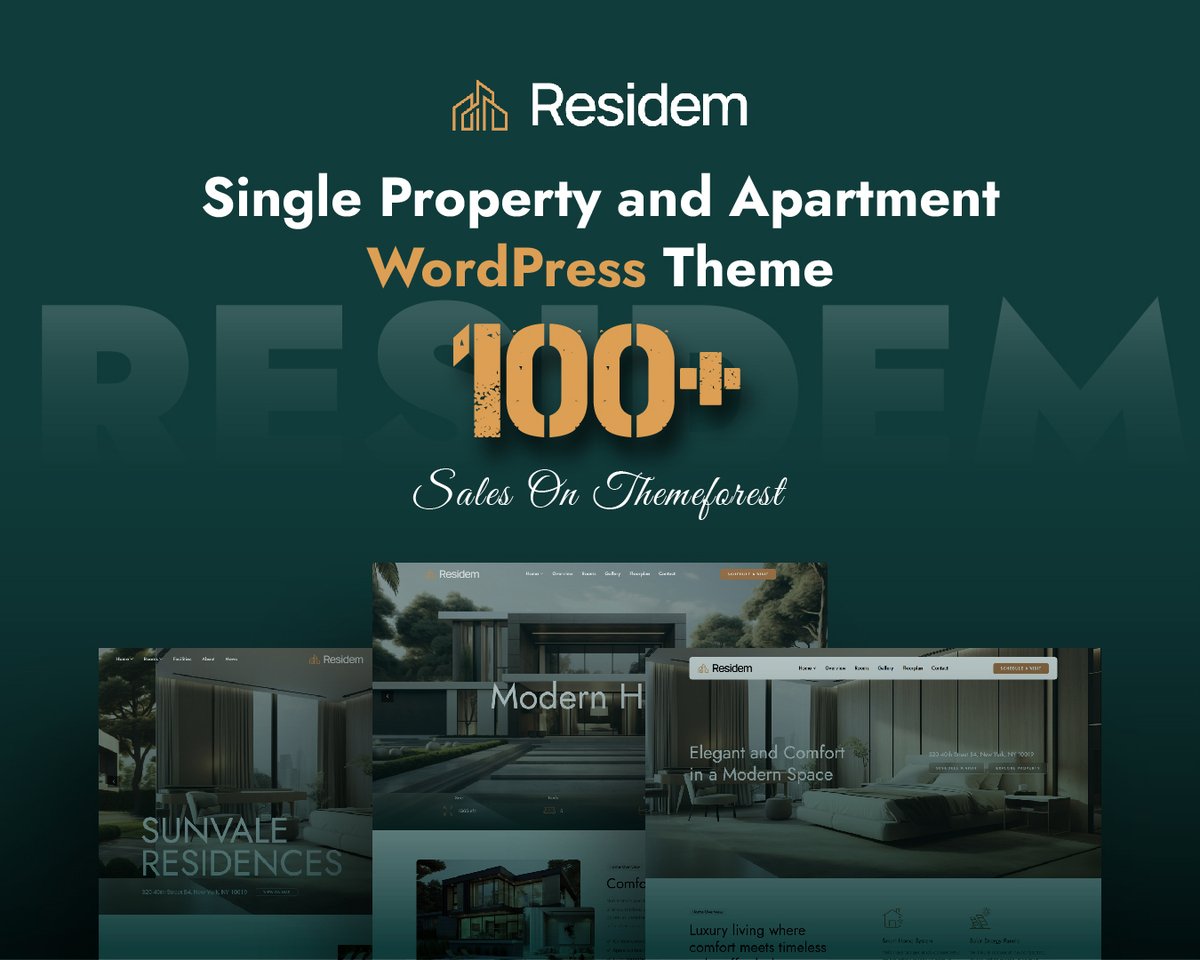 ReactTheme's tweet image. 🏡 Milestone Alert! Residem – Real Estate WordPress Theme just hit 100+ sales on ThemeForest!

Built with Elementor, designed for property success. 💼
themeforest.net/item/residem-s…

#RealEstate #WordPress #ThemeForest #Elementor #Website #WebDevelopment