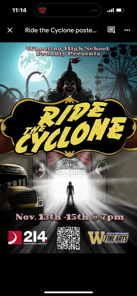 Tickets go on Sale Saturday…🎢
#BeSafeBeGood 
#EnjoytheRide 
⁦<a href="/Wheeling_Cats/">Wheeling High School</a>⁩ ⁦<a href="/signorahawkins/">Angela Hawkins</a>⁩ ⁦<a href="/WHSactivities/">Wheeling Wildcats Athletics and Activities</a>⁩ ⁦<a href="/District214/">District 214</a>⁩ ⁦<a href="/d214finearts/">d214finearts</a>⁩ ⁦<a href="/WCAT_Media/">WCAT Media</a>⁩ ⁦<a href="/D214Musical/">D214 Summer Musical</a>⁩
