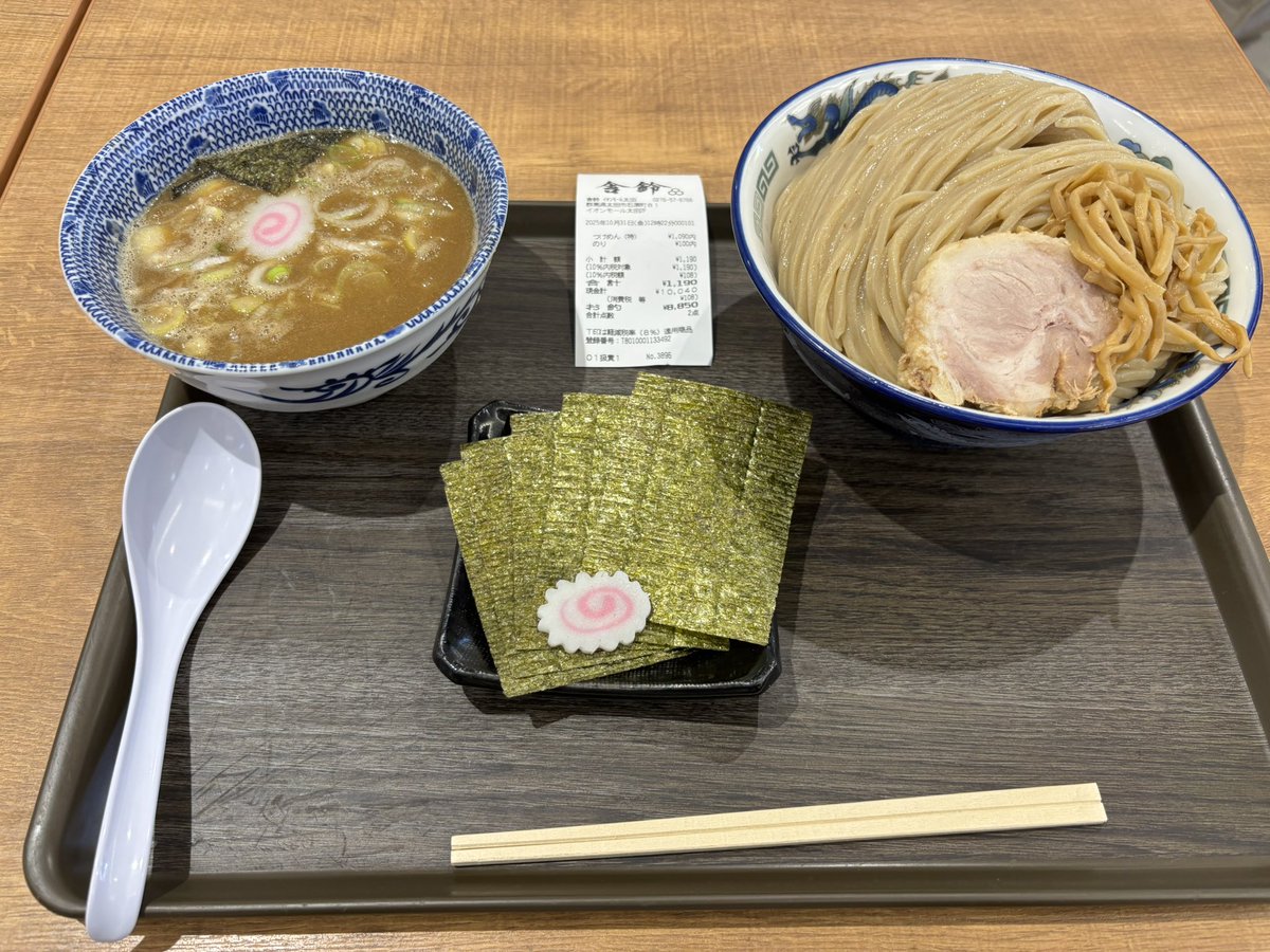 俺のお気に入りの舎鈴さんのつけ麺