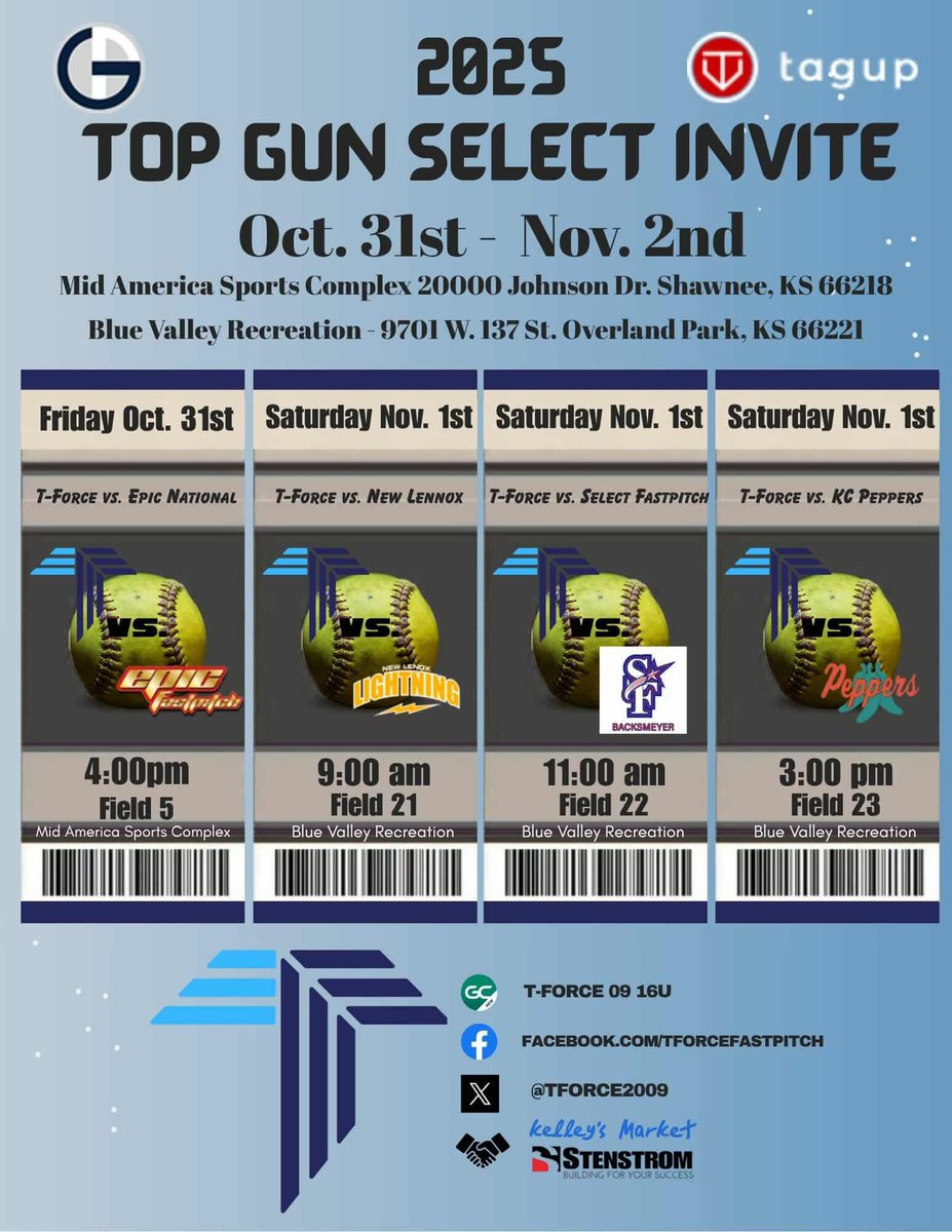 Can't wait for this weekend!! 💪🏼 <a href="/TForce2009/">TForce 09</a>
<a href="/TopGunEvents/">Top Gun Events</a> <a href="/tagupSoftball/">tagup</a>
