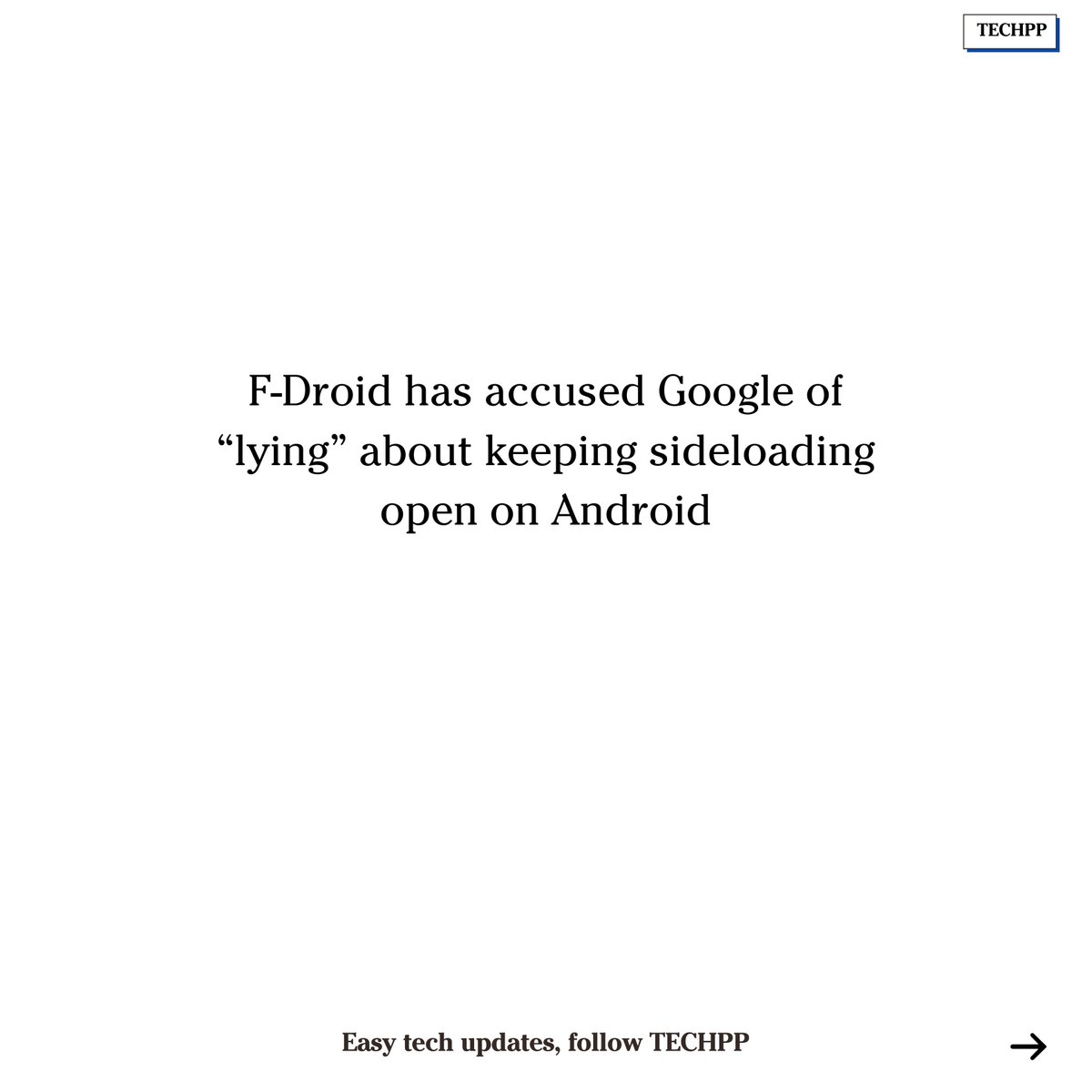 techpp's tweet image. F-Droid accuses Google of lying about Android sideloading.
For those who are unaware, Google’s new developer verification policy now requires all app developers, even outside the Play Store to register with Google starting September 2026.
#Google #FOSS #Android #FDroid