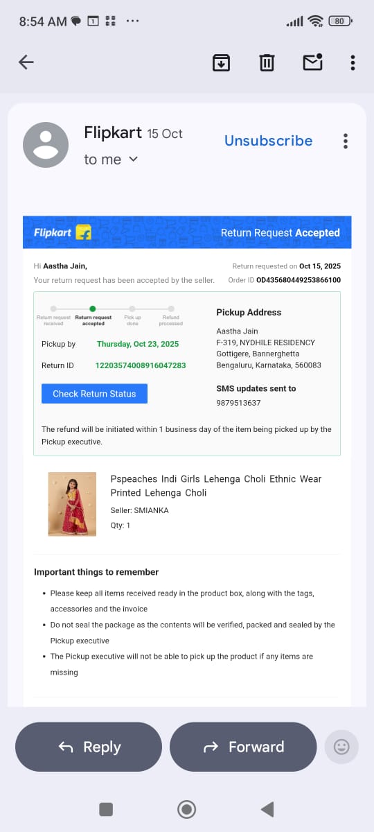 karanbh19's tweet photo. Frauds by Flipkart..
First they assure you for a return pickup up and then never return pickup up the product for 15 days and then close the request stating return period closed. This how they make money https://t.co/kYd6l8RZrl