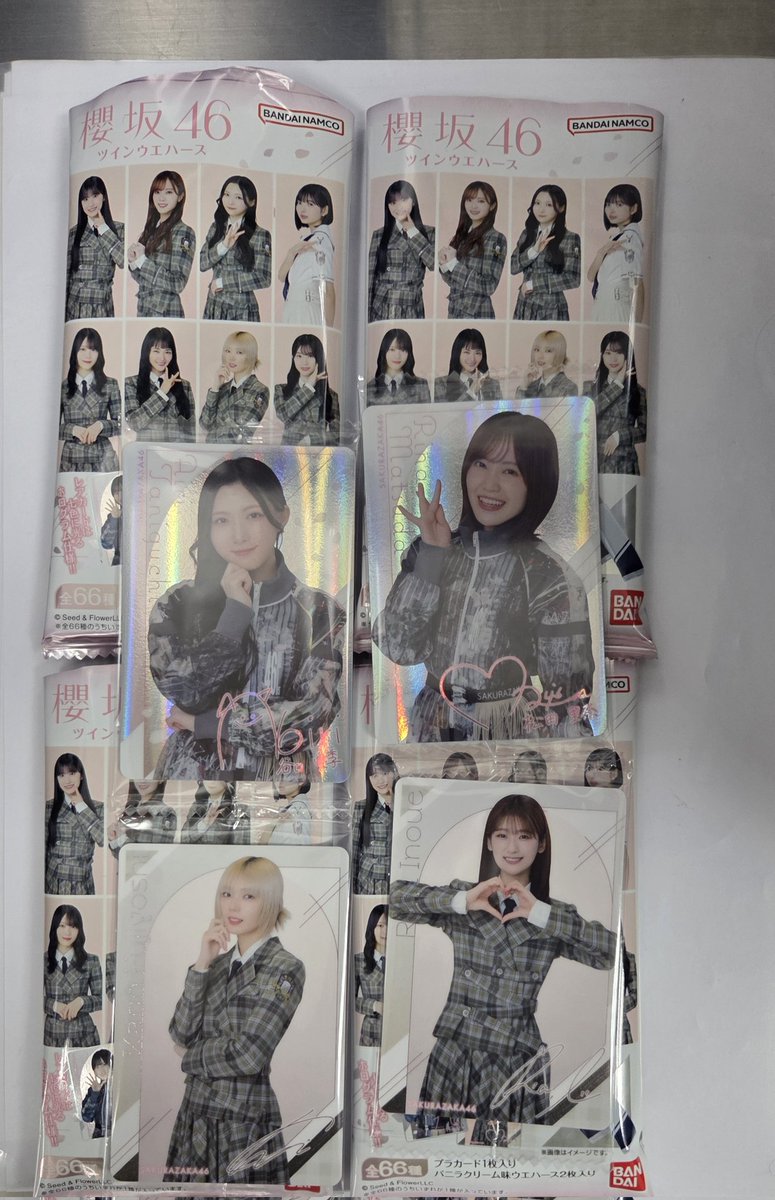 全66種セット　櫻坂46 ツインウエハース　プラカード　ローソン 全66種セット 櫻坂46 ツインウエハース プラカード ローソン 日向坂46