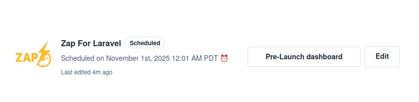 LaravelJutsu's tweet image. Laravel devs, it’s happening! ⚡️
 Zap for Laravel hits Product Hunt tomorrow 🎯
Votes go live Nov 1st, 12:01 AM PDT — can’t wait to show you how popular it can be.
Let’s make some noise for the Laravel community! 💪