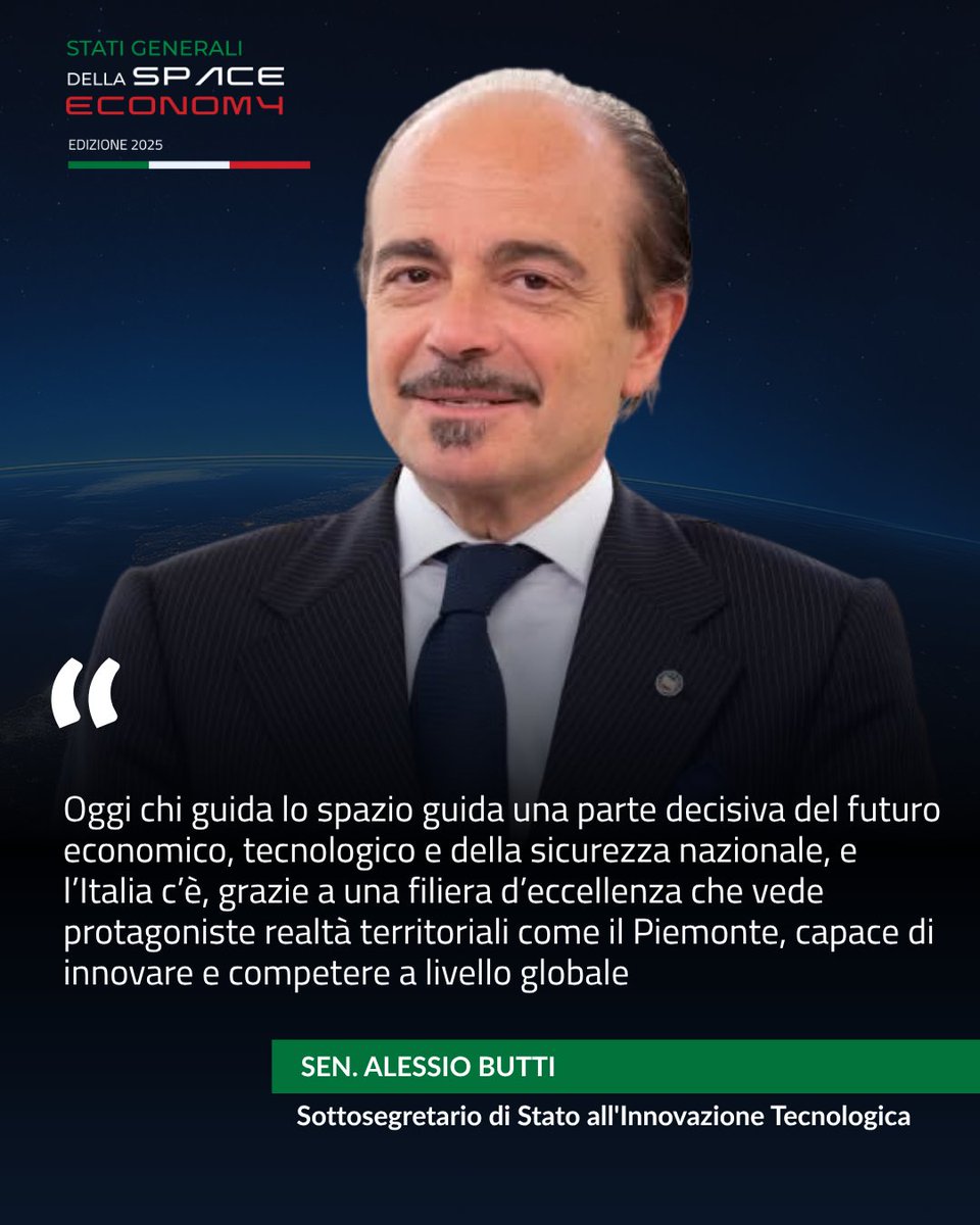 IpseSpaceEcon's tweet photo. 🇮🇹 «Lo spazio è una sfida strategica: dobbiamo proteggere i nostri asset e garantire accesso alle orbite più rilevanti.»

Con queste parole il Sen. @AlessioButti_  ha sottolineato l'importanza della sovranità spaziale per l’Italia agli #StatiGeneraliSpaceEconomy2025. https://t.co/Hwu0qa9oVn