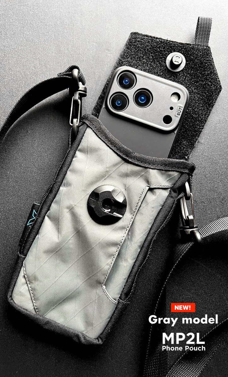 TYO_Mac's tweet image. 【新発売】＜MP2L Phone pouch＞大好評を受け、新色グレー登場！軽量性と高耐引裂性。耐水性のX-Pac®仕様。街歩き。フェスやイベント。MOLLEシステム対応で、バックパックやリュックなどへの装着も... tyo2l.com/MP2L-Phone-Pou…　#iPhone #XPac