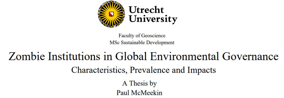 International agreements, protocols &amp; amendments relating to governance of the #environment (n= 5800)
How many are delivering conservation outcomes — Are ineffectiveness &amp; inefficiencies features of the global environmental landscape?

studenttheses.uu.nl/bitstream/hand…