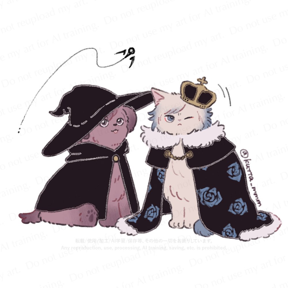 らくがき　🎃🪄👑