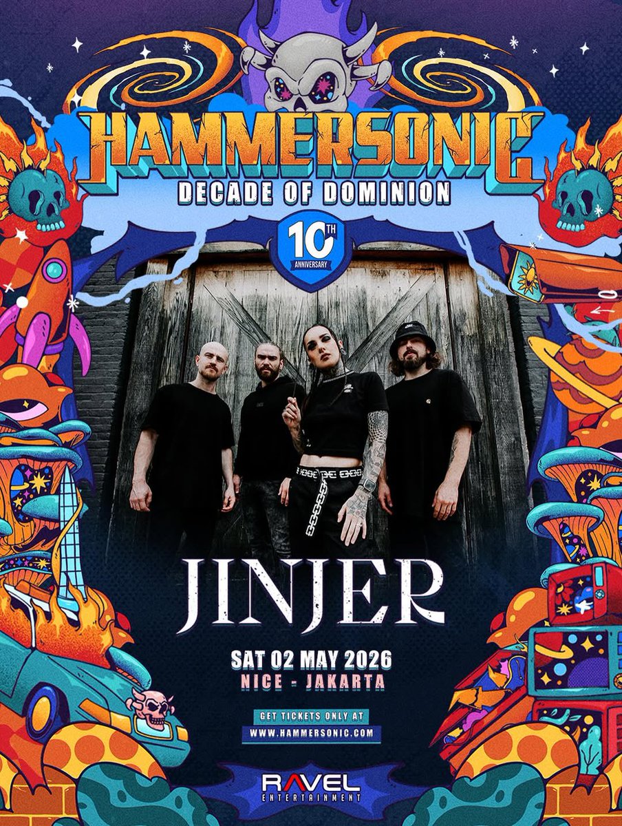 XtremeMerch's tweet photo. JINJER akan tampil di hari pertama Hammersonic 2026 🤘🏿🗿 https://t.co/agnj1pN6TR