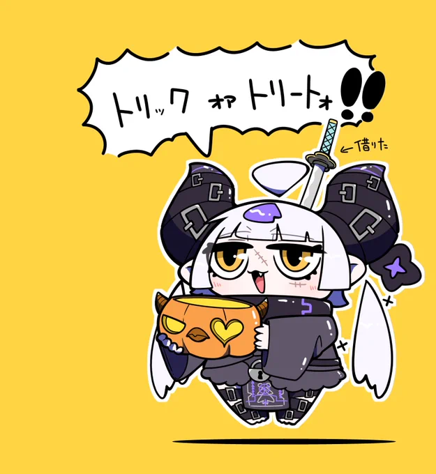 trick or treatoooooo!!!!! #laplus_artdesu