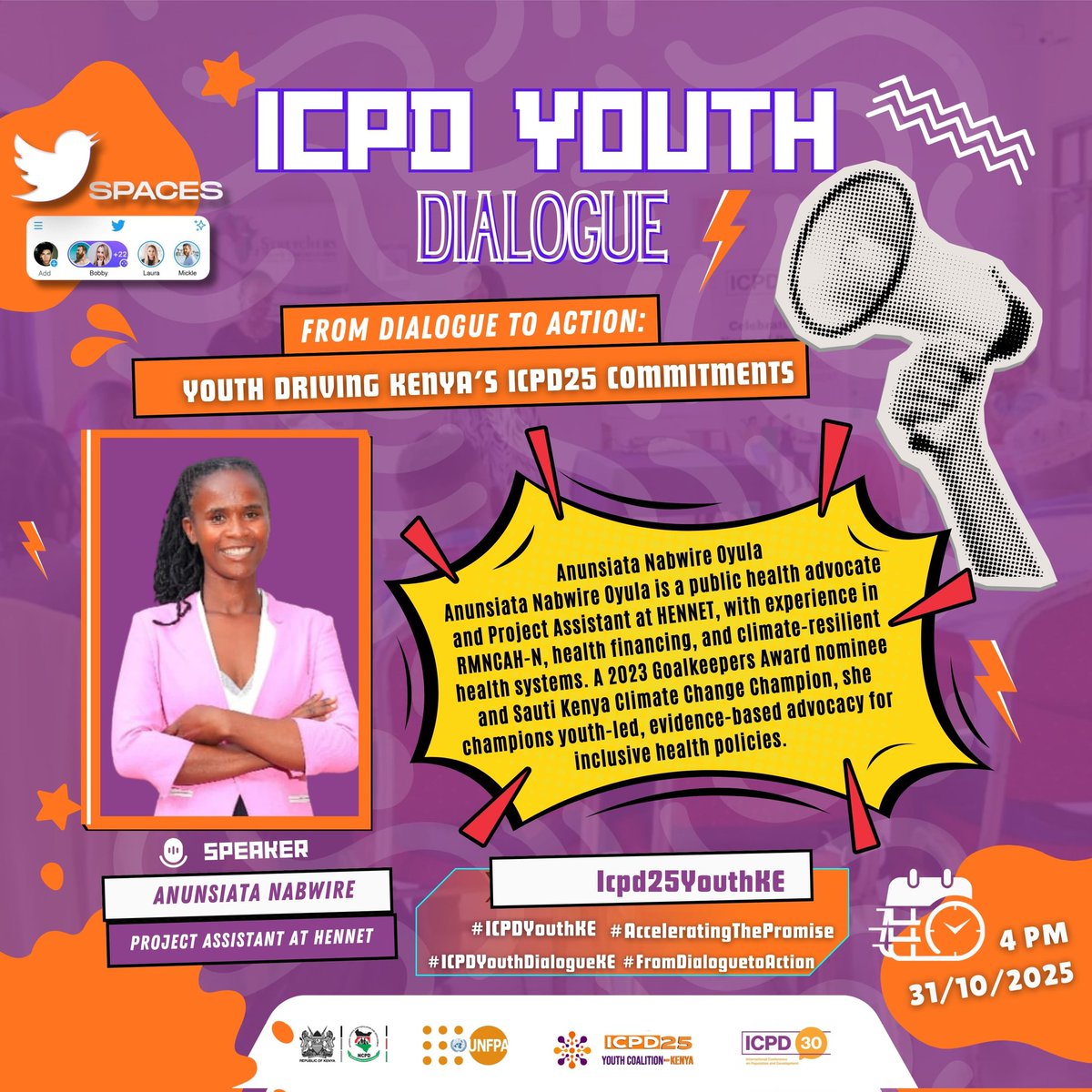 BruceKinuthia's tweet image. What does &quot;driving Kenya’s #ICPD25 commitments&quot; look like on the ground? 🤔
We&apos;re exploring the path #FromDialoguetoAction and ensuring every commitment translates to tangible youth impact! Join the #ICPDYouthDialogueKE on 31st OCT.
#ICPDYouthKE