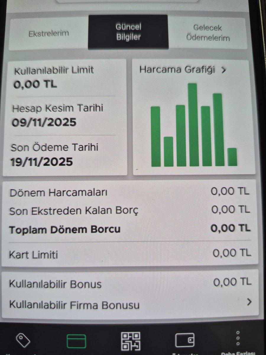 500 TL harca 500 TL bonus diye kampanya tanımlamışsınız. Teşekkür ederim ancak kartıma 0 limit verdiniz. Nasıl harcayalım? dalga mı geçiyorsunuz ? <a href="/GarantiyeSor/">Garanti BBVA'ya Sor</a>