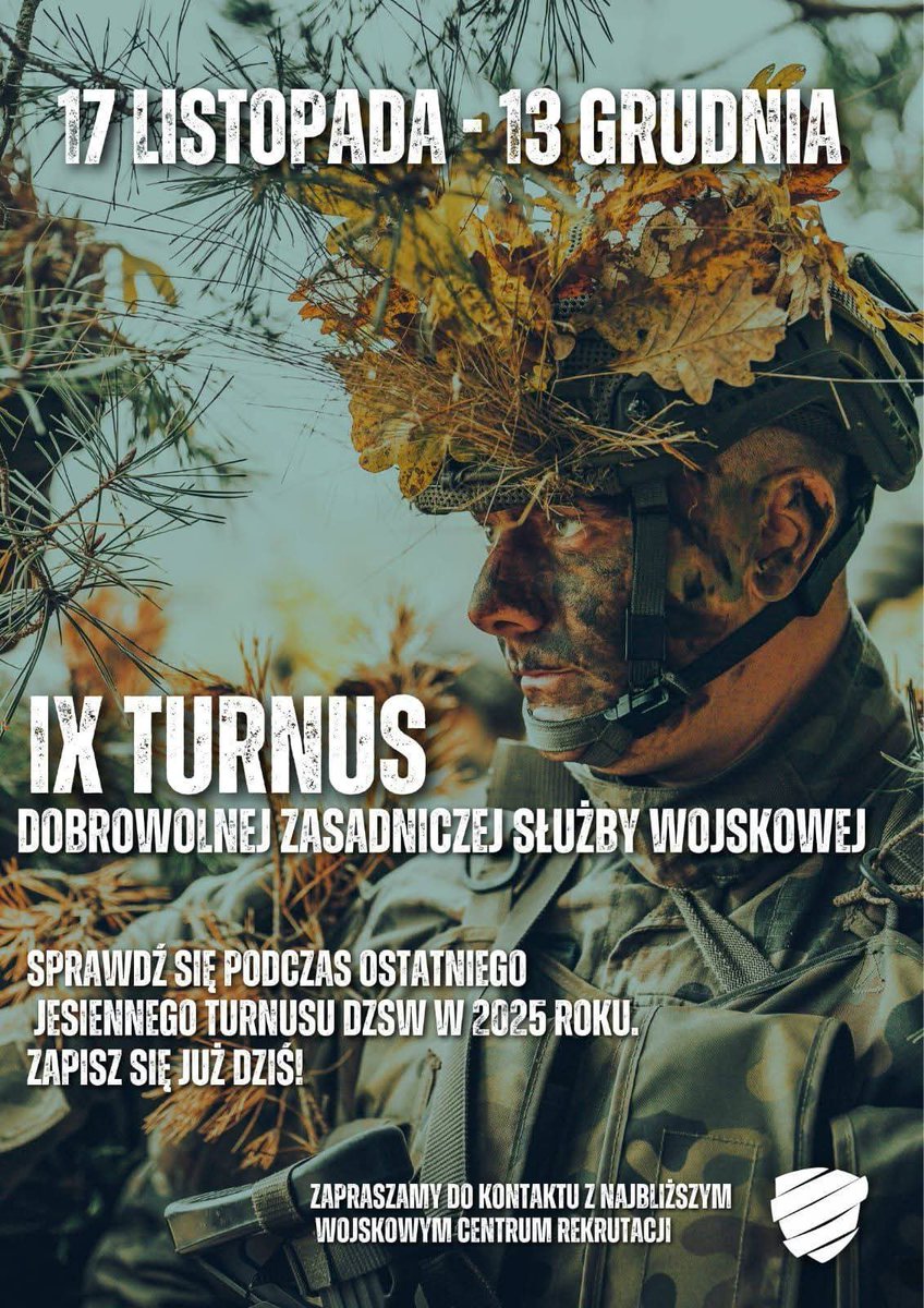 WCR_Zamosc's tweet image. Ostatni turnus #DZSW w tym roku!

Jak się zgłosić?
Zarejestruj się na stronie zostanzolnierzem.pl lub odwiedź @wcrzamosc  ul Koszary 9.
Do wniosku dołącz kopię dowodu osobistego🪪 oraz dokument potwierdzający wykształcenie📜

Nie czekaj! Zgłoś się już dziś!
#2pr
#18pplot
#3bz