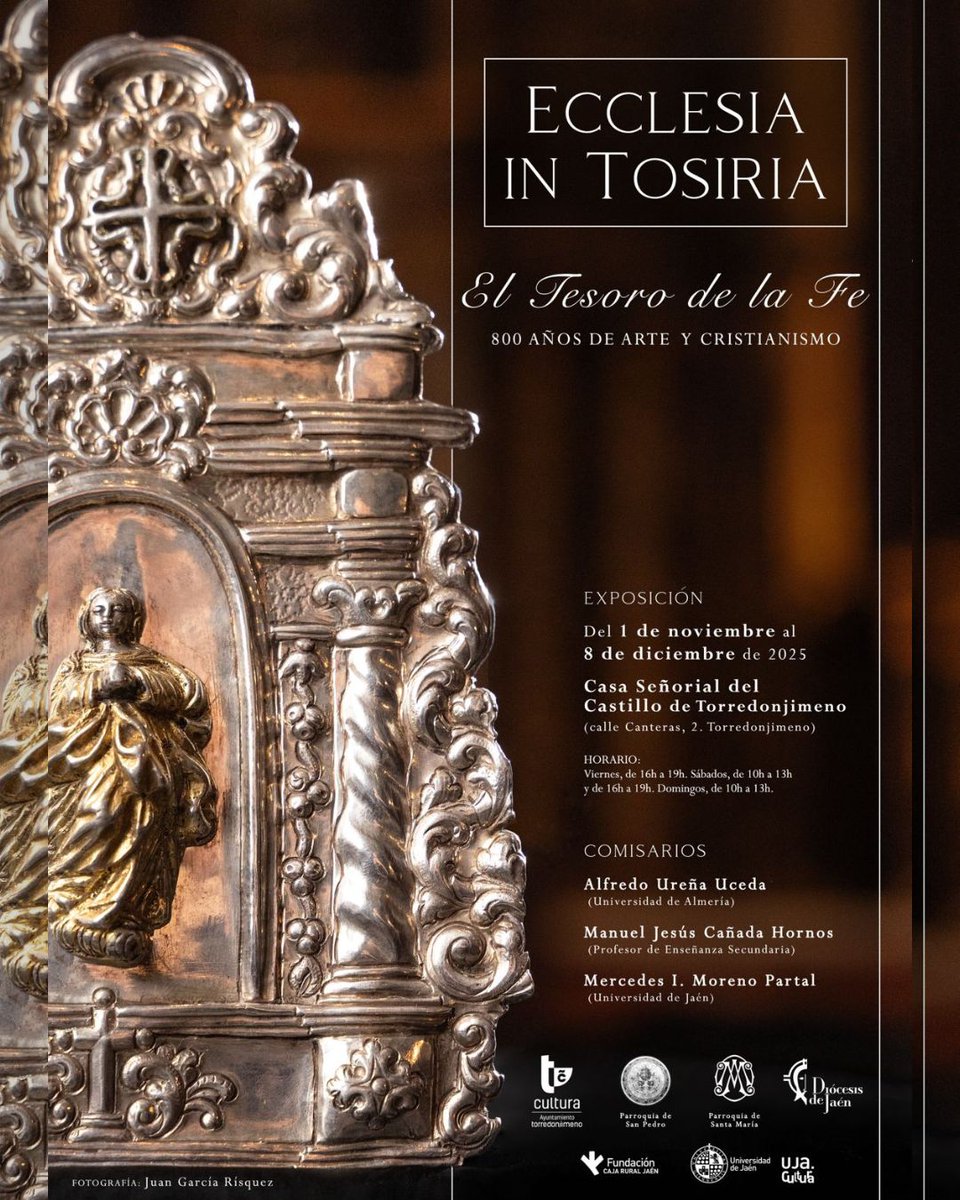 ¡Recuerda! 🏰✝️ El Castillo de Torredonjimeno acogerá a partir de mañana sábado, 1 de Noviembre la Exposición “Ecclesia in Tosiria. El tesoro de la Fe”.

La inauguración de esta Exposición tendrá lugar mañana a las 🕠 17:30h.