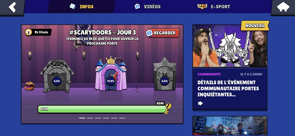 flashy24lo's tweet photo. @BrawlStars Yes ! #ScaryDoors #BrawlStars https://t.co/YkZY1Kn3qj