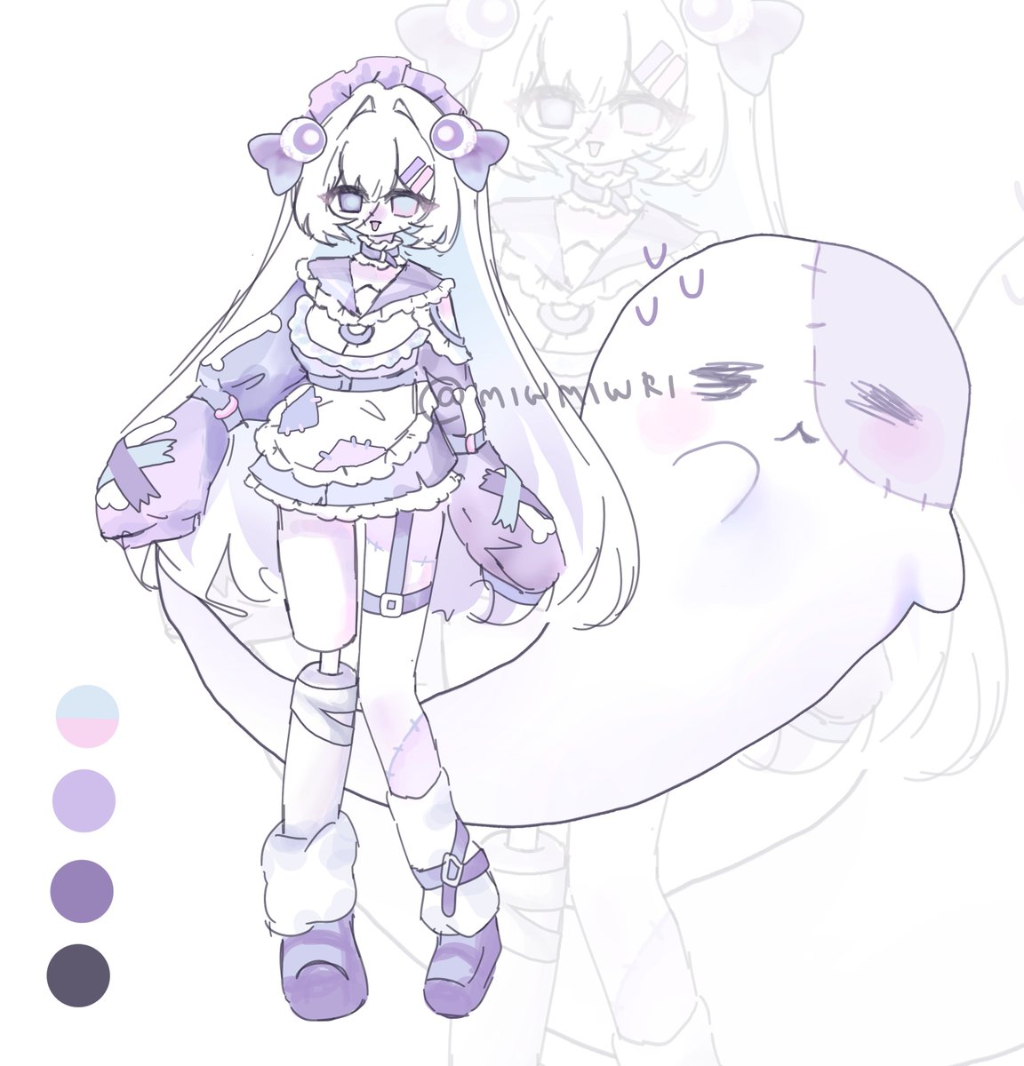 BNana33093's tweet image. Tenshi ghost V.2  

SB 35 
MI 2+ 
AB1 75 bust-up 
AB2  145 commercial 

○ accept installments only no hold (1wk with30% deposit ) 
● Payment - PayPal,kofi (fee +$3) 

#adoptableTH #adoptable #Auction #Vtuber #characterdesign #adopt #oc #VtuberEN