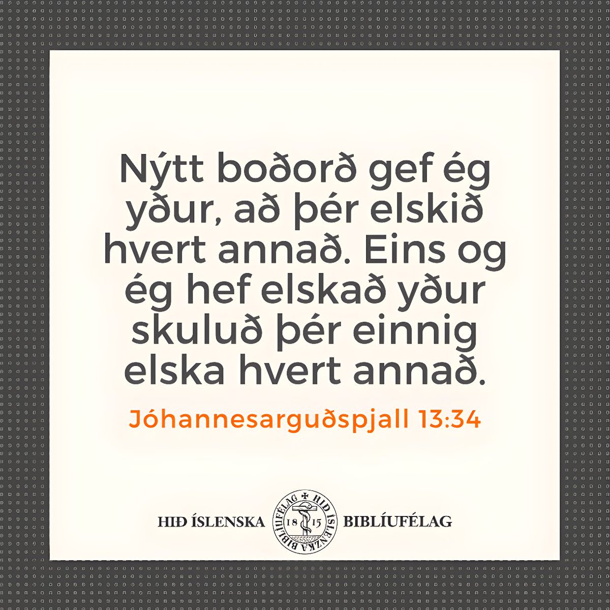 Hið íslenska biblíufélag (@bibliufelagid) on Twitter photo 