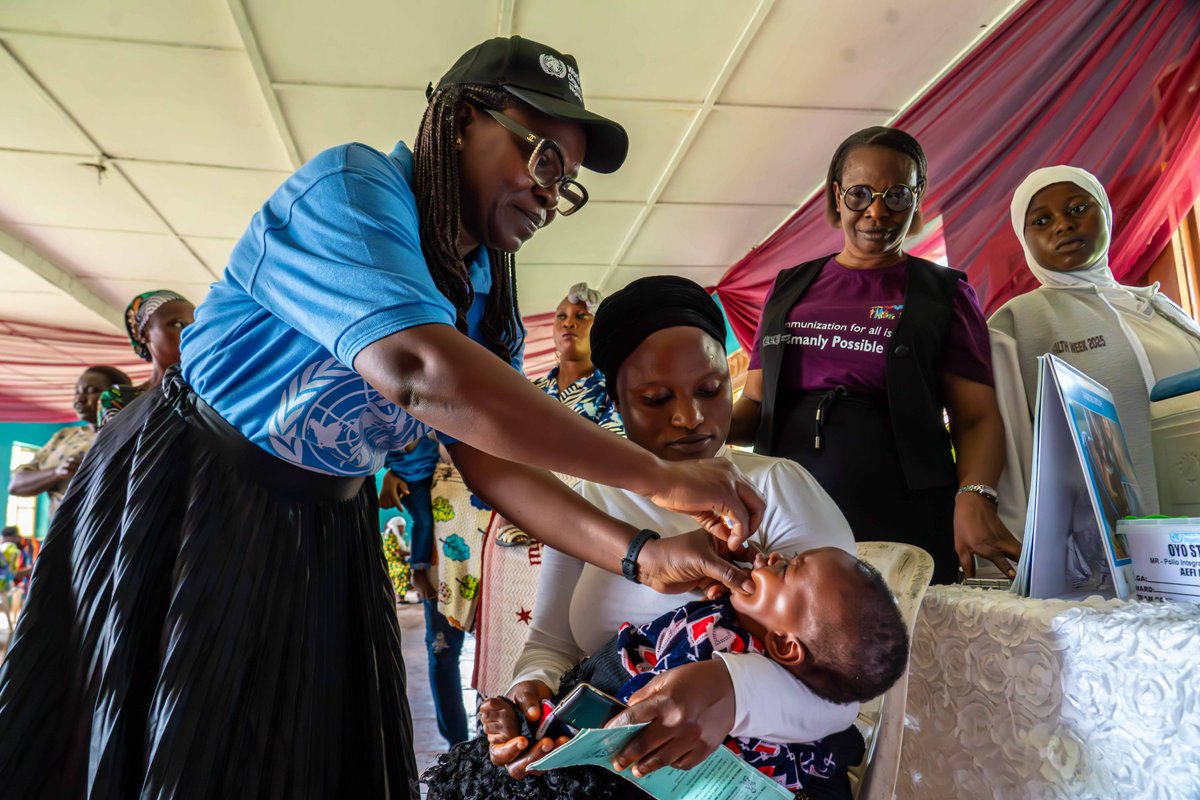 Over 48.9 million children vaccinated in Nigeria this year alone — proof that polio can be defeated.
Thanks to the Government of Nigeria, <a href="/WHO/">World Health Organization (WHO)</a>, and #GPEI partners, Nigeria has maintained wild poliovirus-free status since 2020.

Through strong partnerships, tireless health