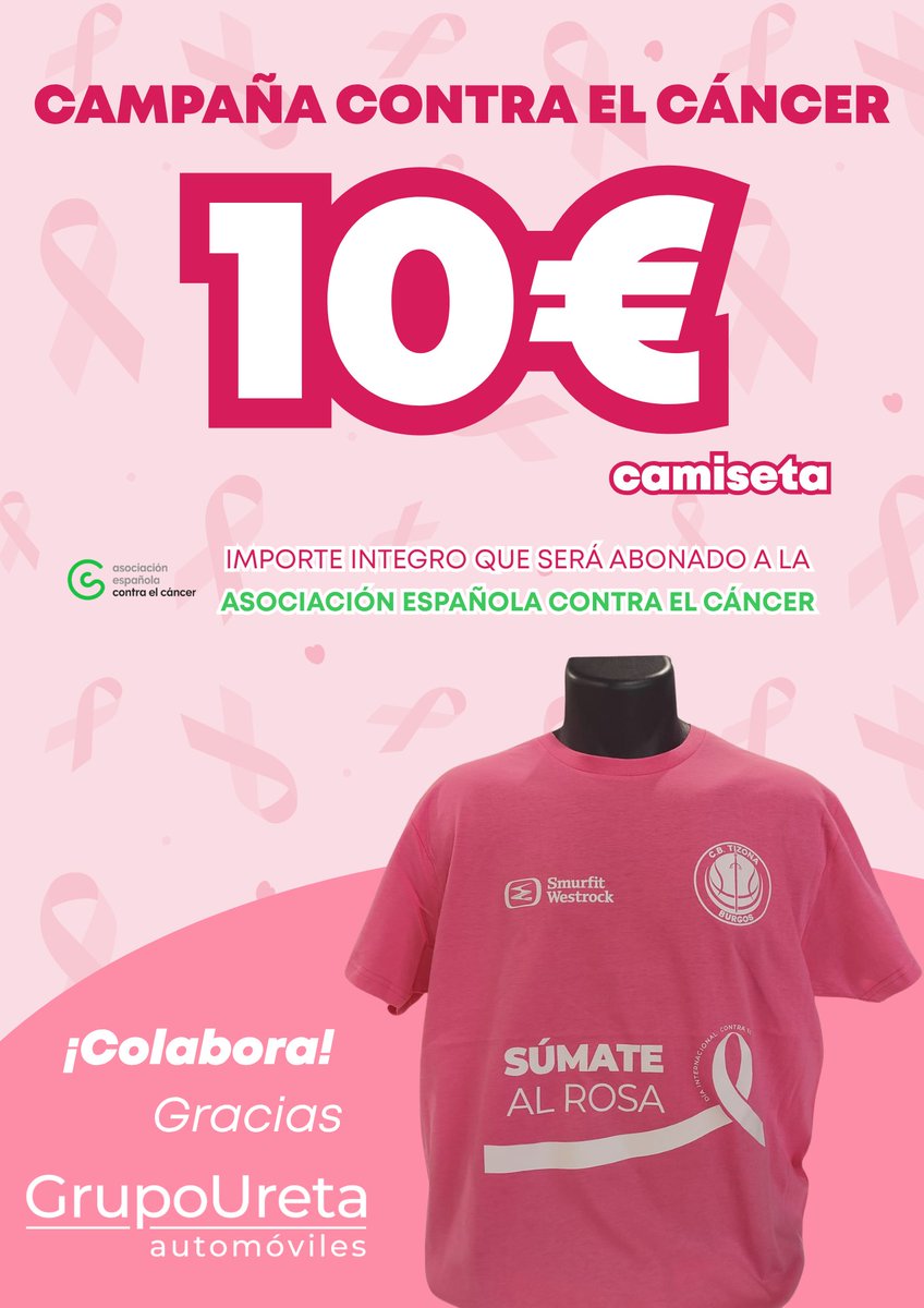 💗Recuerda sumarte al rosa.

Es el día de pintar las gradas de El Plantío de rosa. 

¡Hoy jugamos contra el Cáncer de Mama y este partido lo jugamos todos!

¡No olvides llevar tu 👕 solidaria!