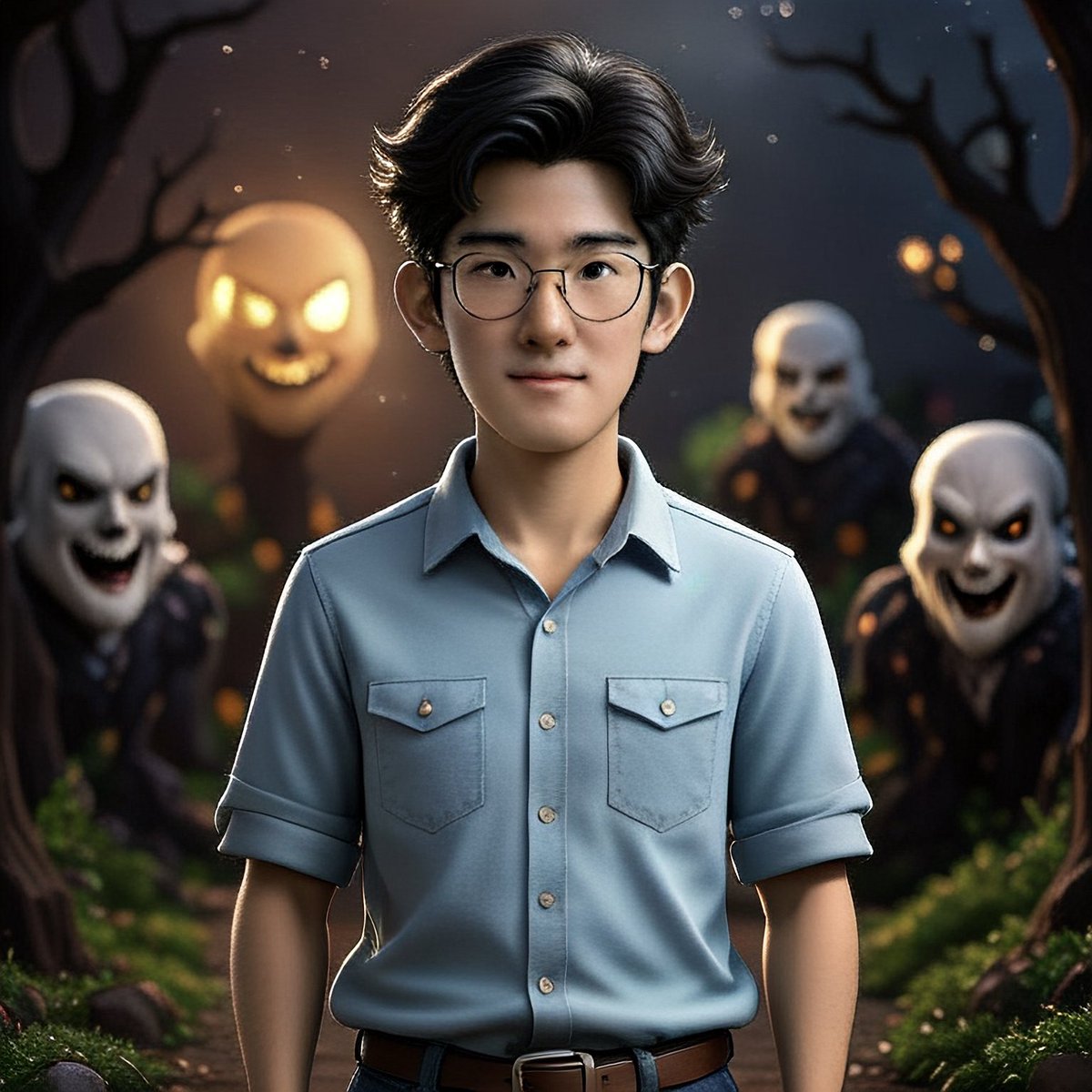 Toranosuke0819's tweet image. Apple IntelligenceのImage Playgroundでハロウィンにぴったりな画像を作ろう。

#AppleIntelligence